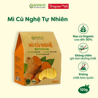 Mì Củ Nghệ Nguyên Chất Anpaso Eat Clean, Thanh Mát, Giảm Cân, Ăn Chay, Bổ Sung Chât Xơ, Tốt Cho Tiêu Hóa 120g