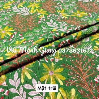 tafta hoa daisy 2 mặt