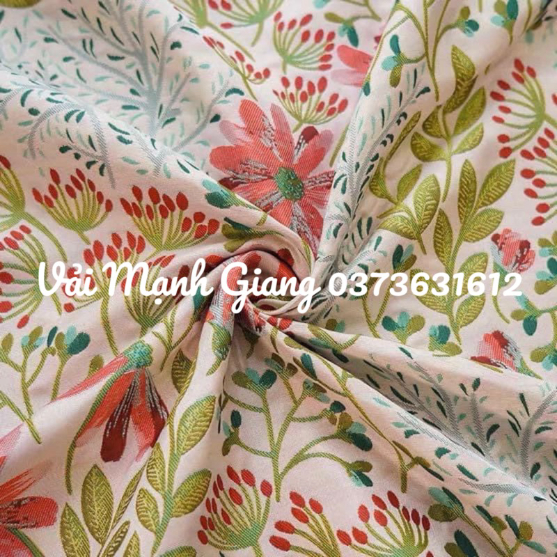 tafta hoa daisy 2 mặt
