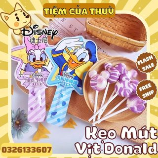 Kẹo Mút Vịt Donald Duck / Daisy Hương Nho, Kẹo Mút Disney Nhân Vật Hoạt Hình, Kẹo Mút Trái Cây