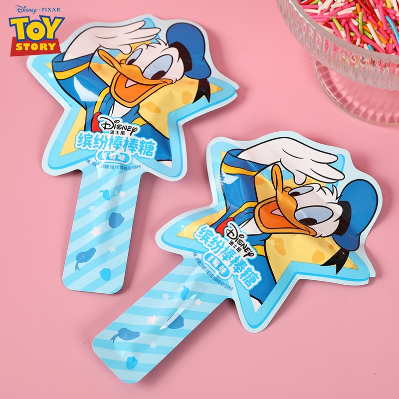 Kẹo Mút Vịt Donald Duck / Daisy Hương Nho, Kẹo Mút Disney Nhân Vật Hoạt Hình, Kẹo Mút Trái Cây