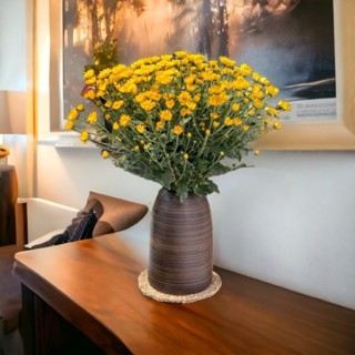 Bình Gốm Bát Tràng Dáng Chuông Cao 35cm Cắm Cành Đào, Mận, Tuyết, Mai Ngày Tết Siêu Đẹp