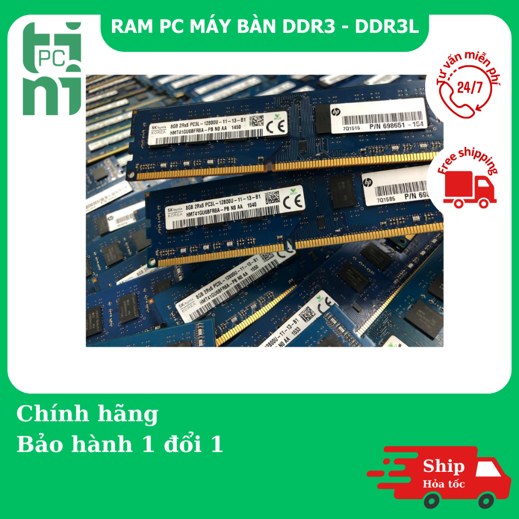 Ram PC DDR3 DDR3L 4GB 8GB Bus 1600 1333 Và Ram Laptop DDR3 DDR3L Tháo Máy Bộ Đẹp Như Mới