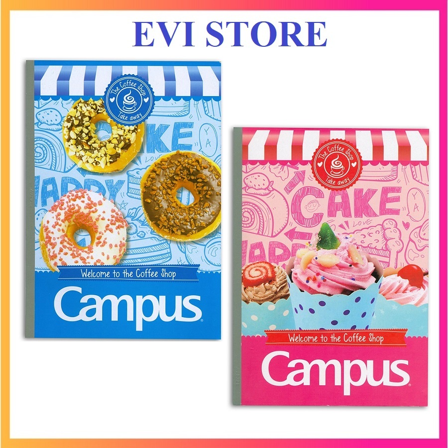 Vở kẻ ngang có chấm khổ B5 Coffee Shop Campus 80 trang BCOF80 / NB-BCOF80