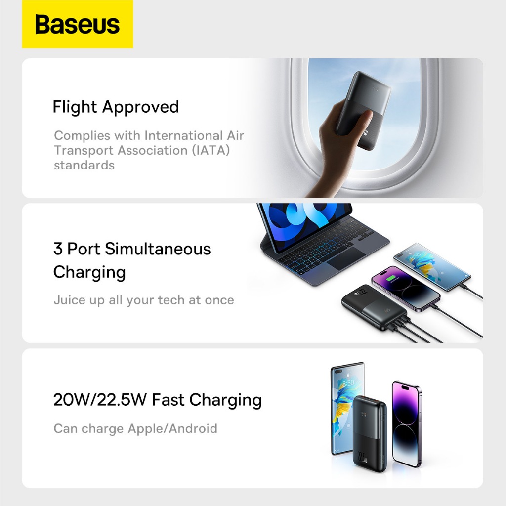 Pin dự phòng sạc nhanh thế hệ mới Baseus Bipow Pro Digital Display Fast Charge Power Bank 20W/22.5W