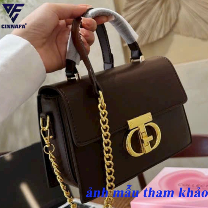 Túi xách nữ đeo chéo, khoác vai hàng đẹp 3 ngăn CD Cinnafa