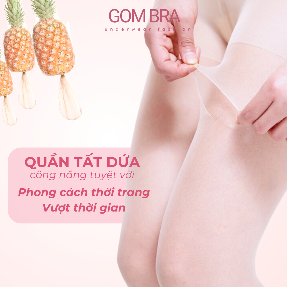 Quần tất che khuyết điểm chân GOM BRA, quần tất da chân chất liệu thun mềm mịn siêu dai, mỏng nhẹ thoáng khí - SA-1019