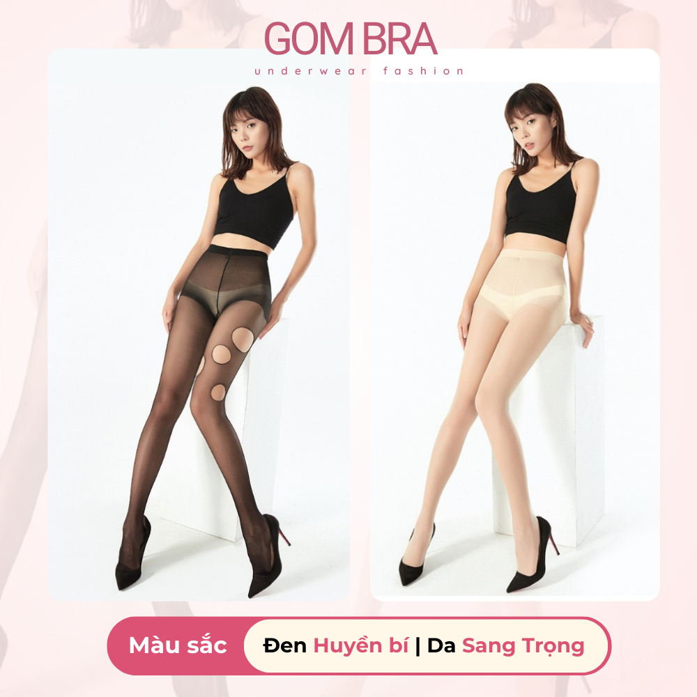 Quần tất che khuyết điểm chân GOM BRA, quần tất da chân chất liệu thun mềm mịn siêu dai, mỏng nhẹ thoáng khí - SA-1019