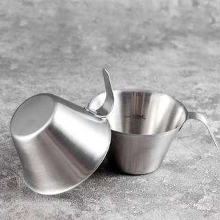 Ly chia vạch đong pha cà phê Inox 100ml
