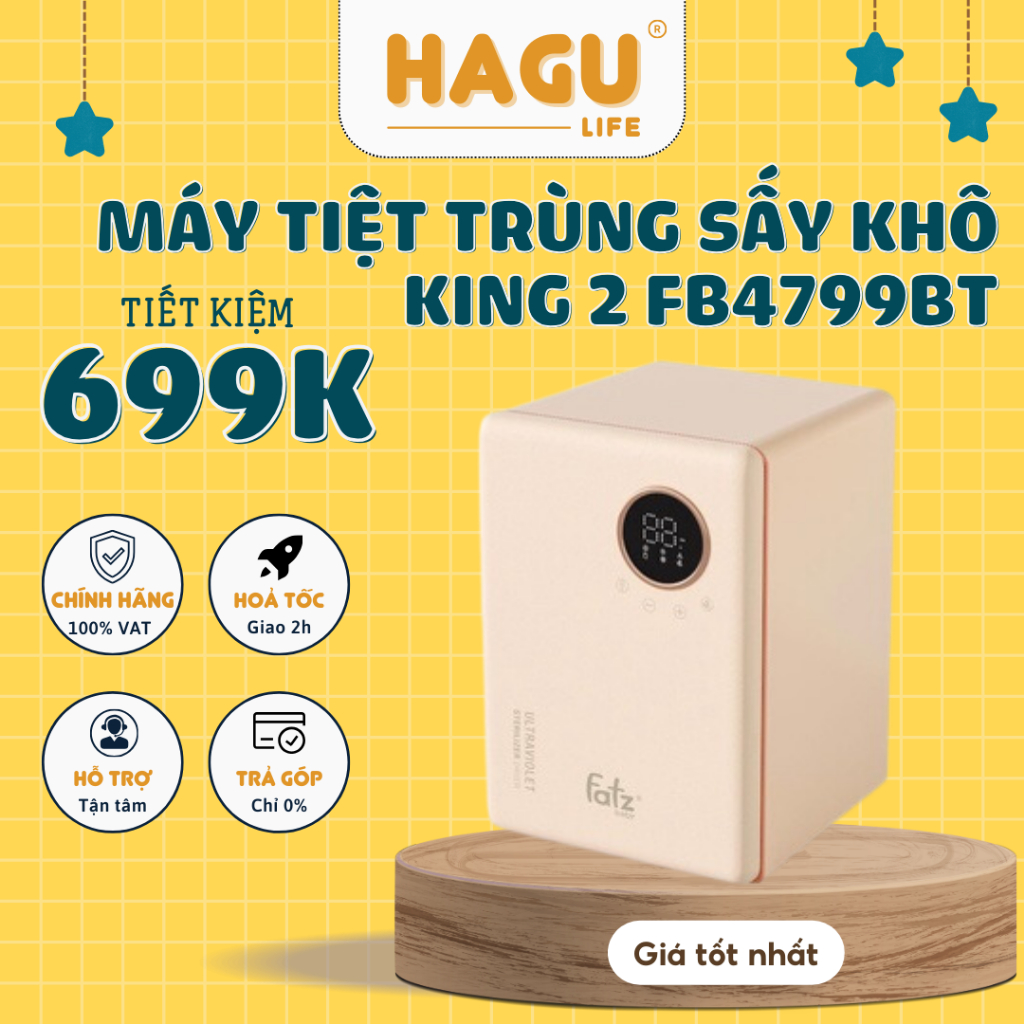 Máy tiệt trùng sấy khô UV Fatz baby KING 2 FB4799BT