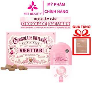 Socola giảm cân Đan Mạch, Kẹo socola giảm cân Đan Mạch Chokolade Vægttab hỗ trợ giảm cân hiệu quả Mit Beauty hộp 40 viên