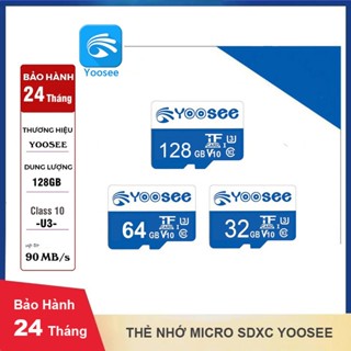 Thẻ nhớ Micro SDXC Yoosee 32GB | 64GB | 128GB Cao cấp, Class 10 - u3, Chuyên dụng Camera, điện thoại