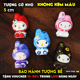 Tượng tô màu, THỎ NENDOROID 2D, size S, tượng thạch cao, tô tượng