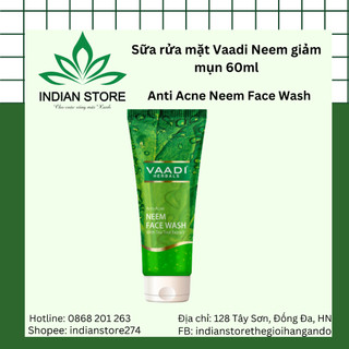 Sữa rửa mặt ngăn ngừa mụn Vaadi Herbals Neem face wash