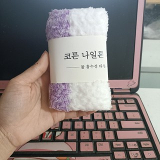 Khăn Mặt KẺ Gạo Hàn Quốc 50x30cm
