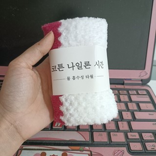 Khăn Mặt KẺ Gạo Hàn Quốc 50x30cm
