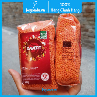 Đậu lăng đỏ hữu cơ Davert 500g - đậu lăng đỏ Organic