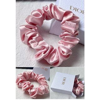 Dây buộc tóc gift DIOR lụa Satin Scrunchies (Fullbox)