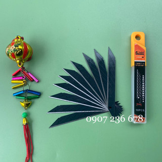 Lưỡi dao rọc giấy 30 độ Kapusi màu đen, lưỡi dao cắt film, cắt decal, dao rọc giấy mini