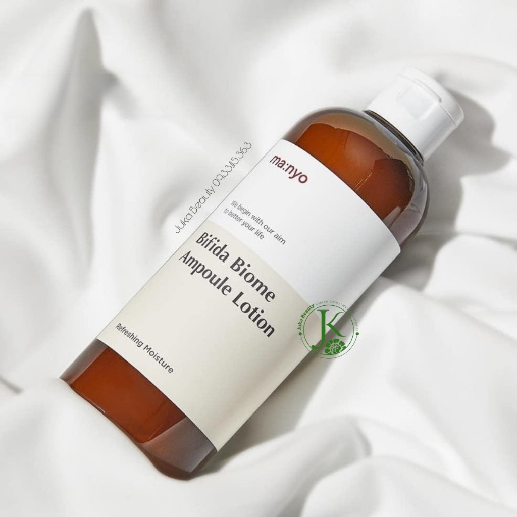 Nước hoa hồng / Sữa dưỡng ẩm Ma:nyo Bifida Biome Ampoule Toner / Lotion