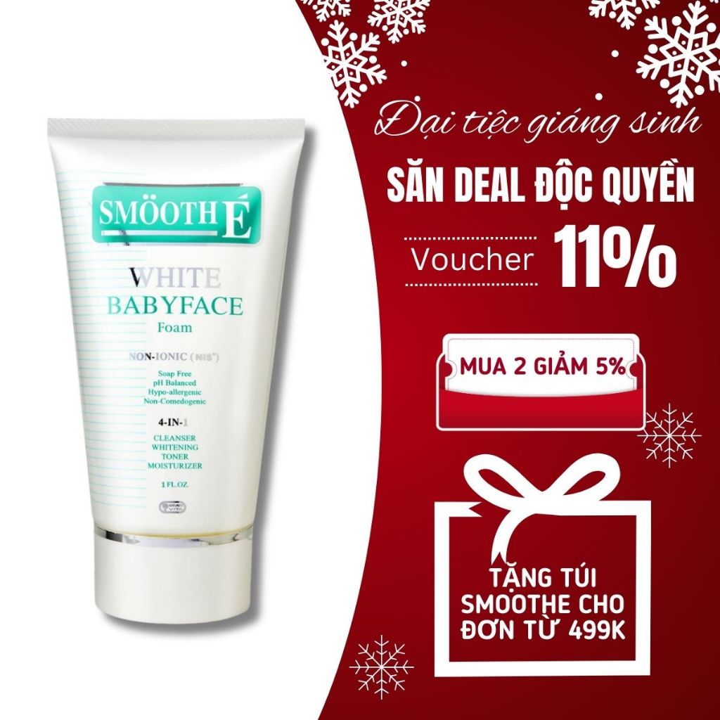 Smooth E VN - Sữa Rửa Mặt Trắng Da White Foam