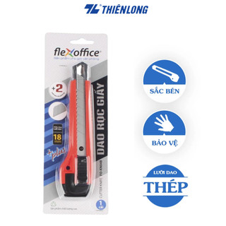 Dao rọc giấy Flexoffice FO-KN04B -18mm