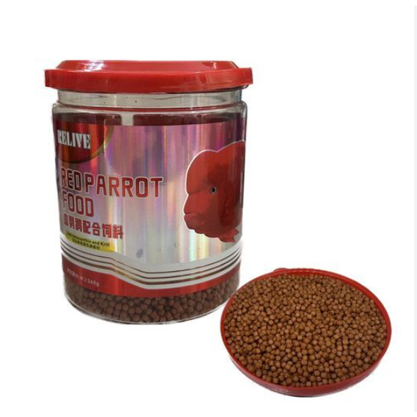 Thức ăn tăng màu cho cá hồng két đỏ cá la hán - Relieve Red parrot food