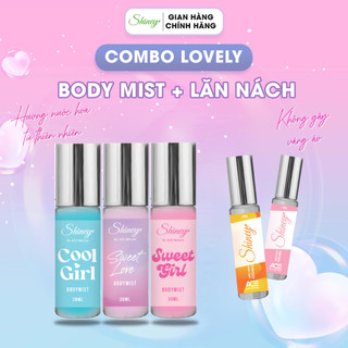 Combo Lovely - Body mist Shiney 30ml & Serum lăn nách Shiney 10ml