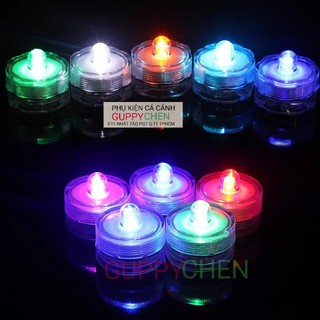 Đèn Led Tròn Mini Nhiều Màu Trang Trí Hồ Cá - Có Thể Để Được Dưới Nước
