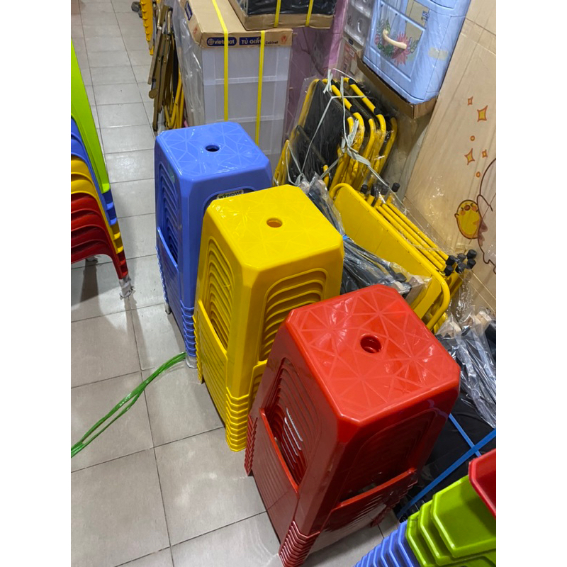 Combo10 ghế nhựa cao ,ghế đẩu cao combo5