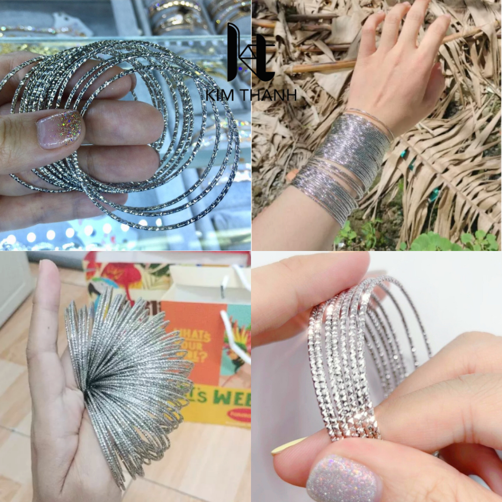 Combo 10 bộ vòng ximen inox không gỉ 😱 70 chiếc 😱 - Trang sức sỉ Kim Thanh