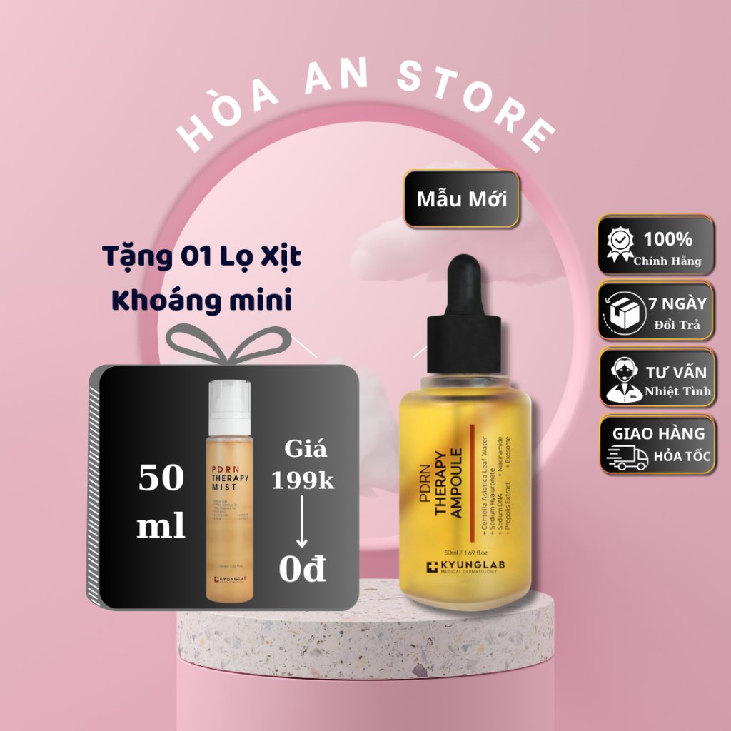 Tinh chất Serum tế bào gốc Kyung Lab PDRN Therapy Ampoule phục hồi làm đầy nếp nhăn chống lão hóa da 30ml Hoaanstore