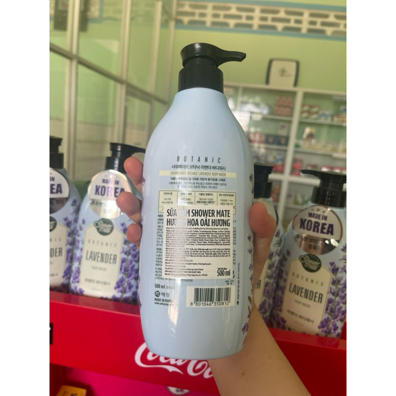 Sữa tắm korea shower mate botanic lavender body wash 600g 500ml