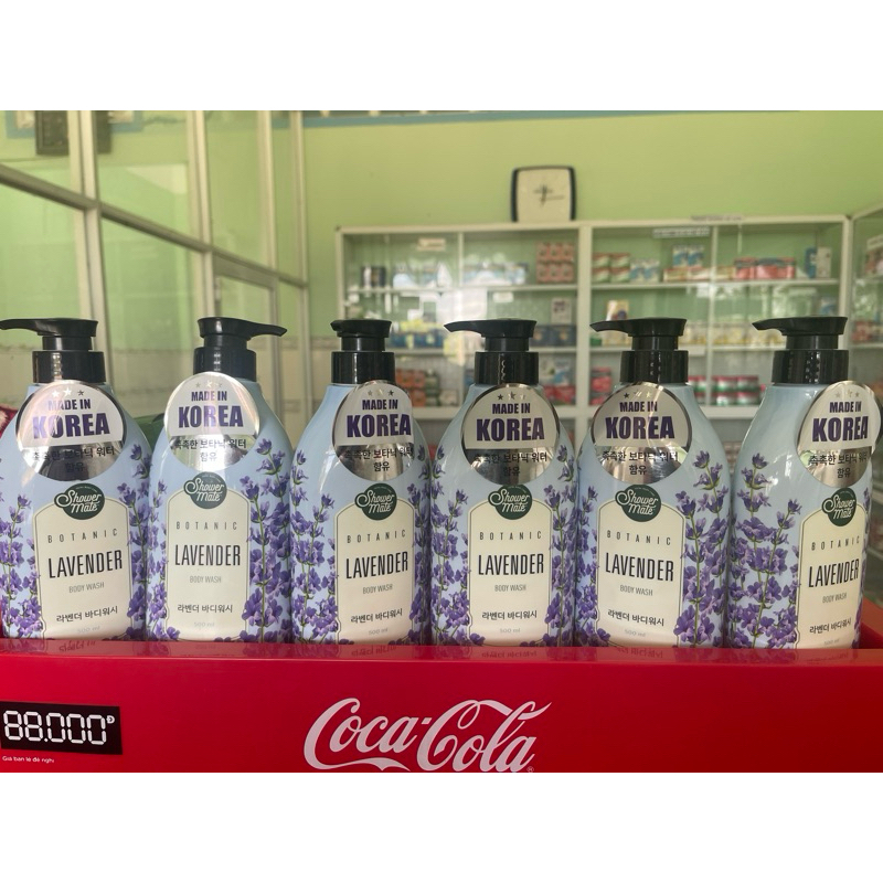 Sữa tắm korea shower mate botanic lavender body wash 600g 500ml