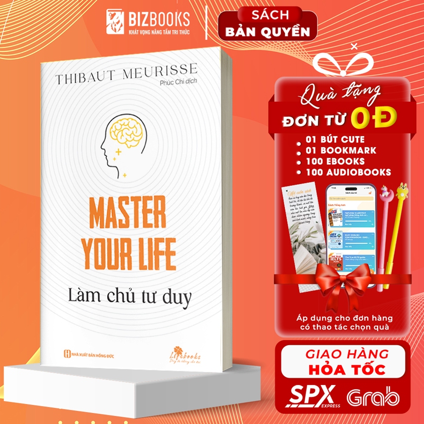 [LIFEMC11SA -10% đơn 99K] Sách Bizbooks - Master your life - Làm chủ tư duy