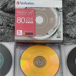 Set 5 đĩa trắng cd phono có hộp từng đĩa