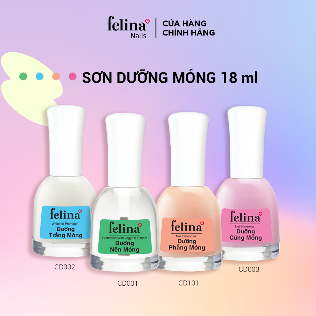 [Mã FRANCIA50 giảm 50% đơn 0] Sơn dưỡng nền móng cao cấp Felina 14,5ml