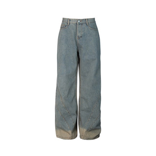 Quần jeans ống rộng- tgc washed denim pants