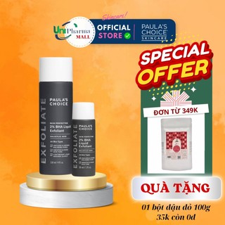 Tẩy tế bào chết paulas choice 2% bha paula's choice skin perfecting 2%bha liquid 30ml - 100ml