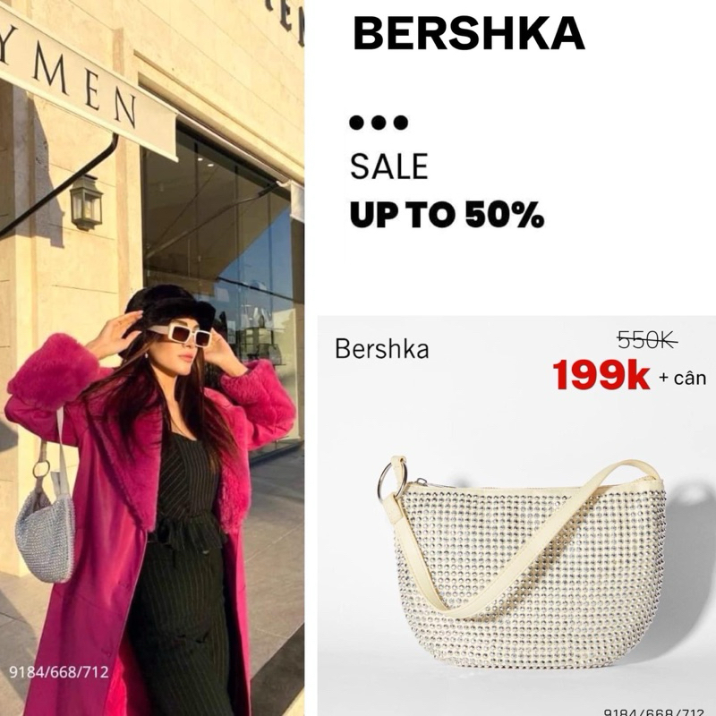 Túi kẹp nách Bershka | Hàng chuẩn auth vợt sale