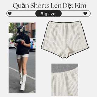 Quần Short Nữ Len Dệt Kim Bigsize phù hợp mặc đi biển (60-80kg)