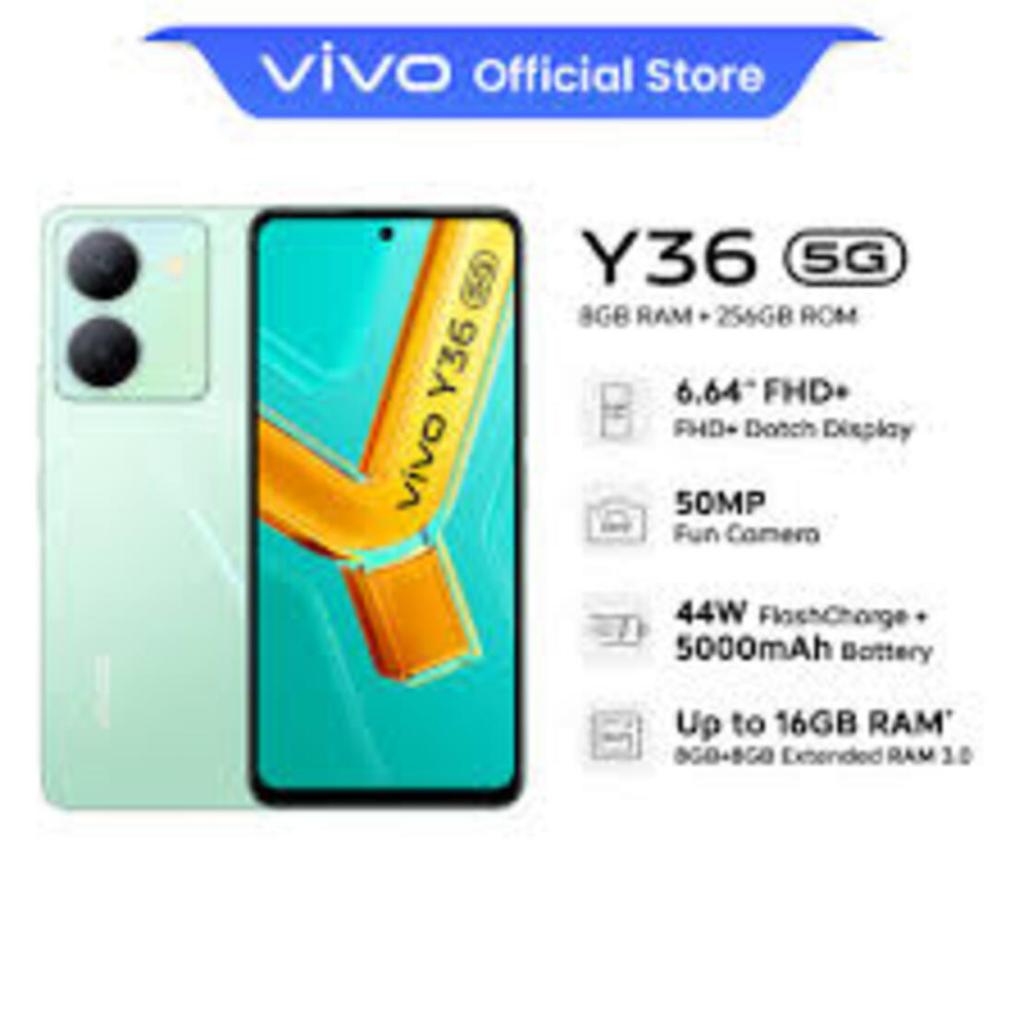 Điện thoại Vivo Y36 5G ram 6G/128G Chính Hãng, Cấu hình Cao, Cày Game đỉnh, Bảo hành 12 tháng - TC 01