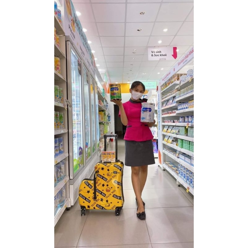 Vali kéo ngồi trẻ em vịt vàng yduck xin xò 20inh vbcare hkm enfa🌹🌹 freeship 🌹🌹 hkm enfa