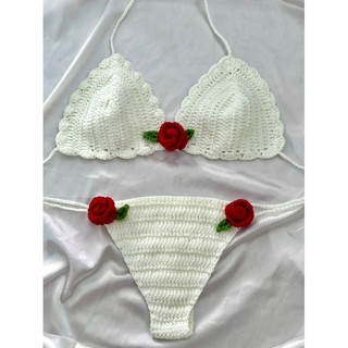 Rose Bikini Len (Crochet Handmade)