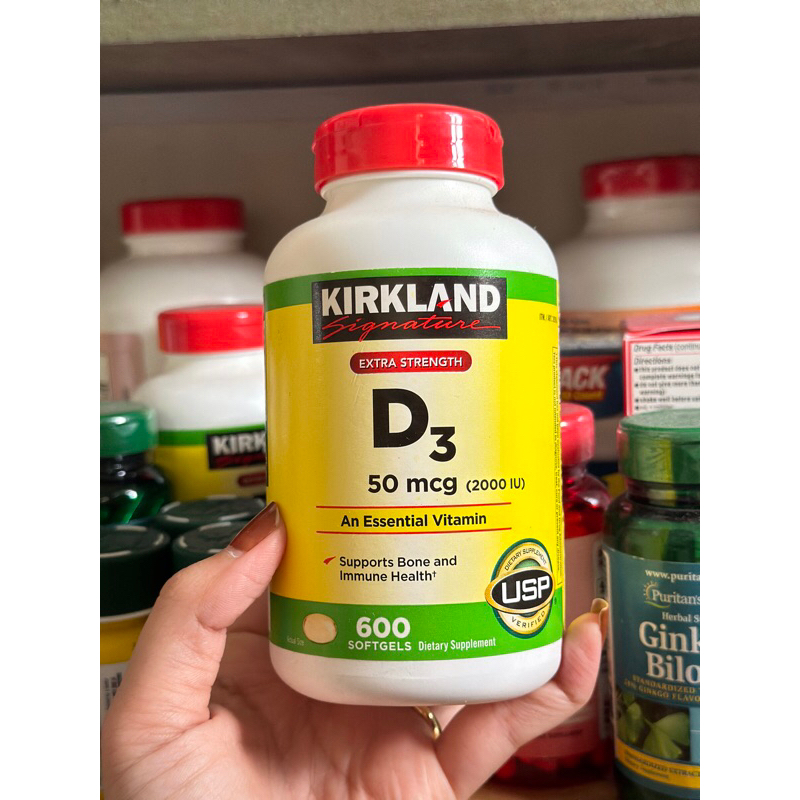 Viên uống bổ sung Vitamin D3 Kirkland D3 600 viên (Mỹ)