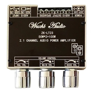 Mạch khuếch đại âm thanh 2.1 zk-lt23 50w×2+100w