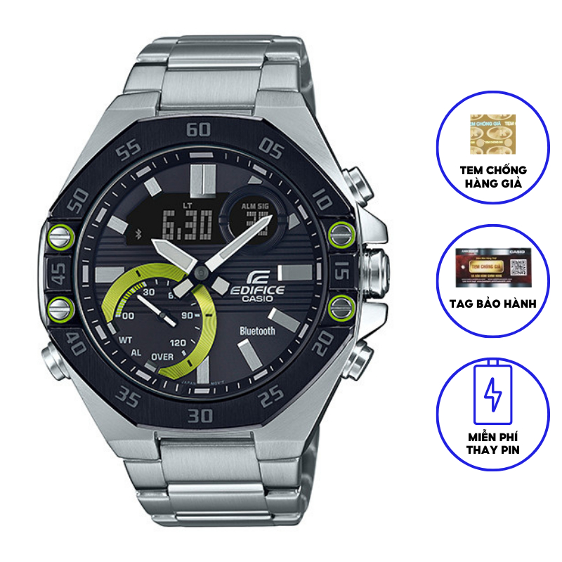 Đồng Hồ Nam Casio Dây Kim Loại Chính Hãng EDIFICE ECB-10DB-1ADF