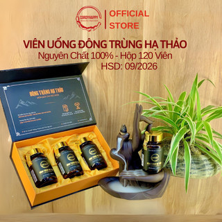 Viên uống đông trùng hạ thảo nguyên chất 100% cordyhappy - hộp 120 viên