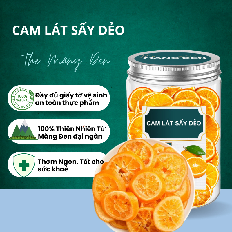 Cam Lát Sấy Dẻo Không Đường The Măng Đen 250g Đặc Sản Măng Đen Kon Tum