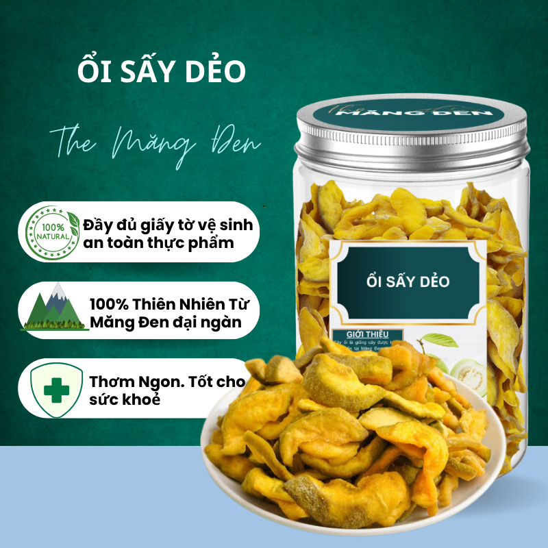 Ổi Sấy Dẻo Không Đường The Măng Đen 250g Đặc Sản Măng Đen Kon Tum